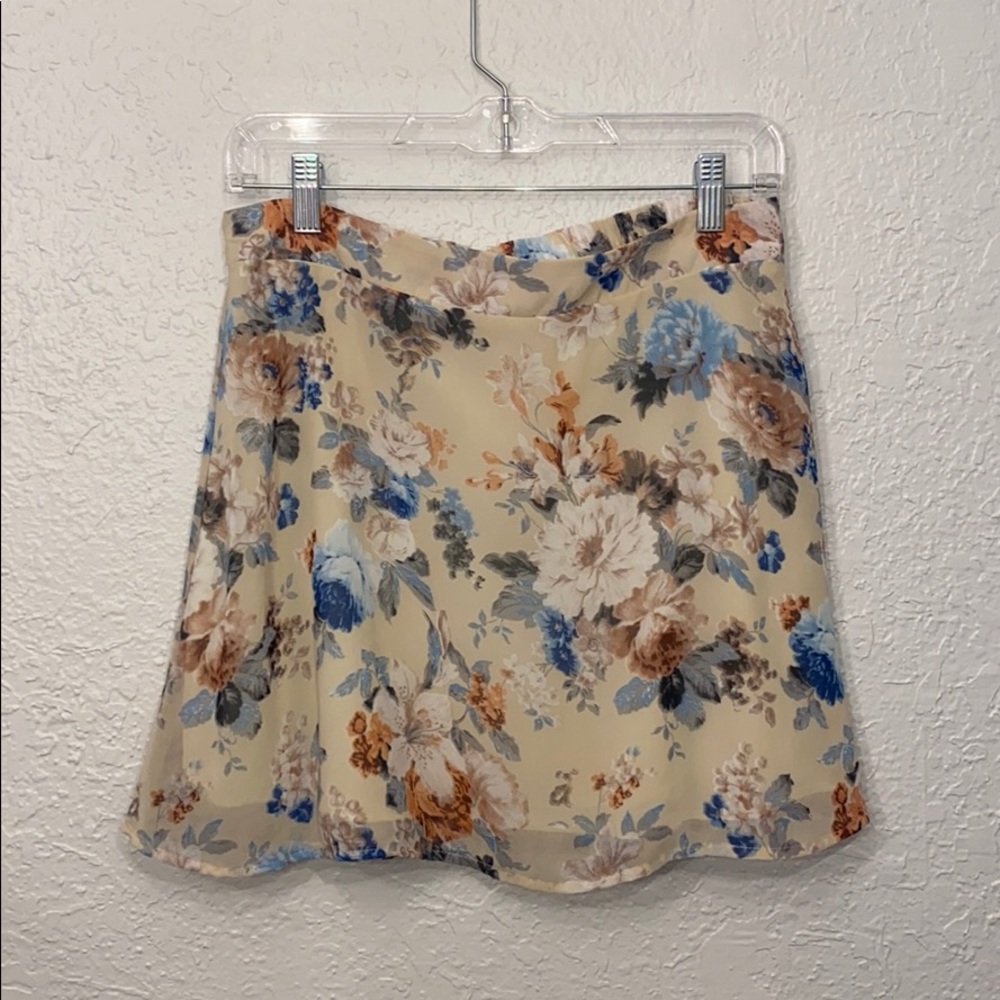 High waisted mini skirt